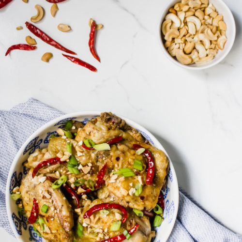 Healthy Kung Pao Chicken Thighs