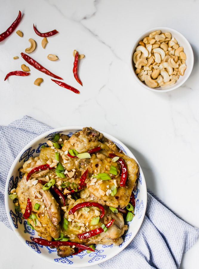 Healthy Kung Pao Chicken Thighs
