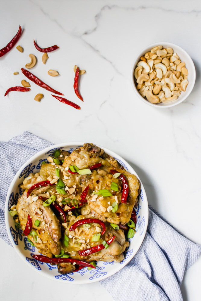 Healthy Kung Pao Chicken Thighs