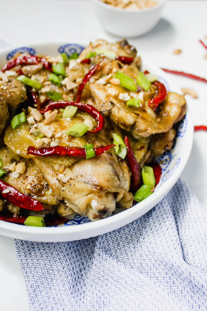 Healthy Kung Pao Chicken Thighs