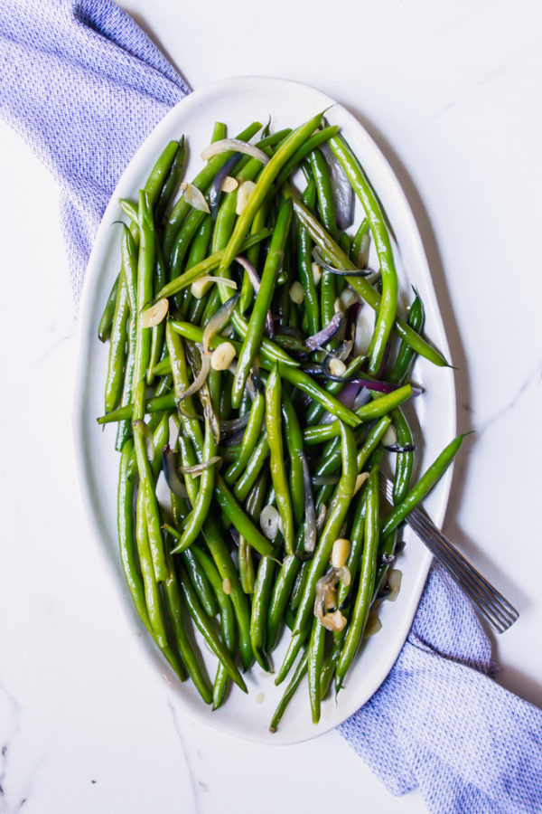 Sauteed Garlicky Green Beans - Simply Wholefull