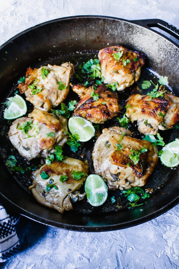 One Pan Cilantro Lime Chicken - Simply Wholefull